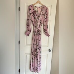Floral Pink Maxi Dress